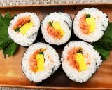 恵方巻き♡甘くない桜でんぶで基本の太巻き作り方9写真