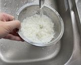 レンジで☆1人分の卵雑炊作り方1写真