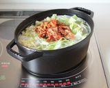 手軽な【豚とキムチのお味噌汁】作り方4写真