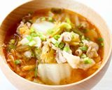 手軽な【豚とキムチのお味噌汁】作り方6写真