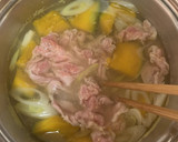 具沢山♪かぼちゃと豚肉のごま風味みそ汁作り方5写真