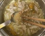 具沢山♪かぼちゃと豚肉のごま風味みそ汁作り方6写真