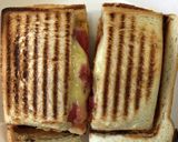 ホットサンド たらこ、チーズ、オムレツ作り方4写真