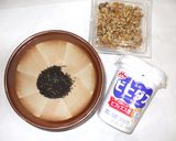 くるみ黒胡麻ヨーグルト♪簡単便秘漢方薬膳作り方1写真