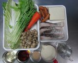 鱈と冬野菜の豆乳鍋作り方1写真