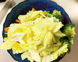 隙間埋め白菜ブロッコリー彩温野菜サラダ作り方5写真
