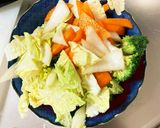 隙間埋め白菜ブロッコリー彩温野菜サラダ作り方6写真