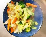 隙間埋め白菜ブロッコリー彩温野菜サラダ作り方8写真