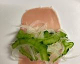 生ハムとゴーヤーのカルパッチョサラダ作り方3写真