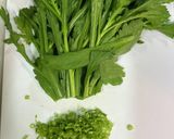 超簡単！しらすと春菊の混ぜご飯　作り方1写真