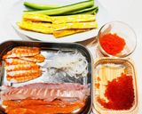 恵方巻きに♡豪華海鮮太巻き寿司作り方1写真