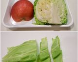 春キャベツ リンゴ はちみつレモンサラダ作り方1写真