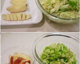 春キャベツ リンゴ はちみつレモンサラダ作り方2写真