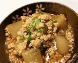 大根あんかけ鶏そぼろ作り方5写真