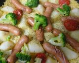 フライパンでカレーピラフ作り方6写真