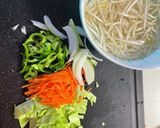 バターしょうゆ焼きうどん(^▽^)o作り方1写真