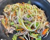 バターしょうゆ焼きうどん(^▽^)o作り方6写真