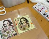禰豆子 ソースカツ丼 キャラオブアート作り方4写真
