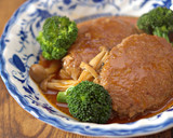 きのこたっぷり！煮込みハンバーグ作り方7写真