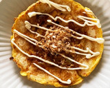 お餅の消費に！お餅と卵でお好み焼き風作り方11写真