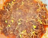 プルコギ・豆もやし・キムチ・ご飯の炒め物作り方7写真