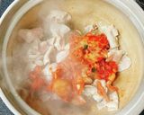 冬の定番！油揚げしみしみのキムチ鍋作り方7写真