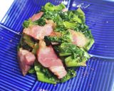 生高菜と厚切りベーコンの炒め物作り方7写真