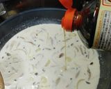 鮭とキノコのクリームパスタ白胡椒風味作り方8写真