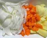 新玉ねぎたっぷりカレー作り方1写真