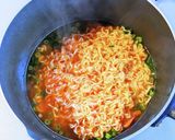牡蠣の豆鼓醤炒めのせ辛ラーメン作り方4写真