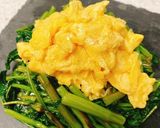 ふんわり卵をのせた♪シンプル空芯菜炒め作り方4写真