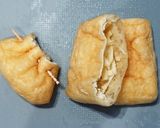 節約即席おつまみ。油あげチーズ作り方1写真