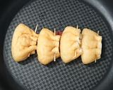 節約即席おつまみ。油あげチーズ作り方2写真