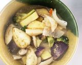 根菜茄子肉なし和風中華丼炒味温野菜サラダ作り方16写真