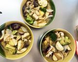 根菜茄子肉なし和風中華丼炒味温野菜サラダ作り方17写真