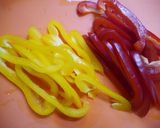 簡単！パプリカチーズ　ガラムマサラ風味作り方2写真