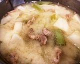 2月の味噌汁★かぶと長ねぎの豚汁作り方5写真