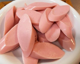 キャベツと魚肉ソーセージのマヨぽん炒め作り方1写真