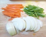 超簡単！牛肉と野菜のにんにくポン酢炒め！作り方2写真