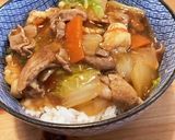 簡単☆豚肉と白菜のシンプル中華丼作り方6写真