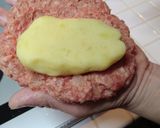 ポテト&チーズｉｎハンバーグ！和風ソース作り方7写真