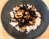 ずぼら飯。ひじき煮丼作り方2写真