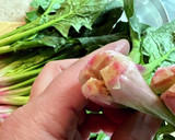 ほうれん草と卵とツナのごま味噌マヨサラダ作り方1写真