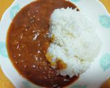 レトルトにお肉増量カレーライス作り方5写真