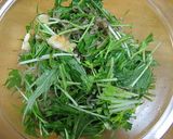 水菜とじゃこのサラダ鰯のオイル漬を添えて作り方4写真