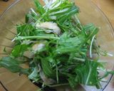 水菜とじゃこのサラダ鰯のオイル漬を添えて作り方5写真