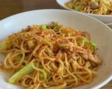 「KALDI 」劇旨調味料で麻辣焼そば作り方7写真