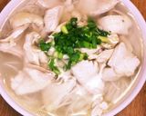 手羽先でじっくりとったスープで鶏塩素麺作り方5写真