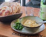 餃子の皮でカリカリおつまみ★玉子ディップ作り方4写真