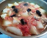 大根とチキンのトマト味噌煮込み作り方4写真